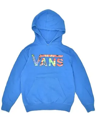 Buy VANS Womens Graphic Hoodie Jumper UK 10 Small Blue Cotton SR09 • 10.57£