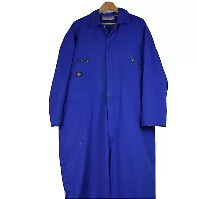 Buy Vtg Dickies Overalls Boiler Suit  Size 2XL Cropped Blue Oversized Workwear #19 • 24.99£
