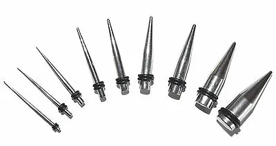 Buy Surgical Steel Ear Taper Stretcher Ear Stretching Tapers Kit Expander Set Spike • 3£