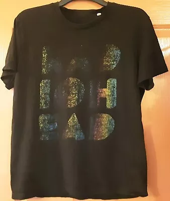 Buy Vintage M 38  RADIOHEAD Black T Shirt Rainbow Letters Thom Yorke Rock Band • 7.75£