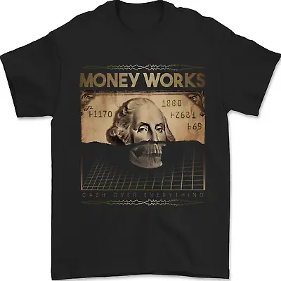Buy Money Works Cash Over Everything Hustle Mens T-Shirt 100% Cotton • 10.49£