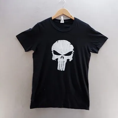 Buy The Punisher T Shirt Small Black Graphic Print Logo Movie Superhero Marvel Mens • 8.09£