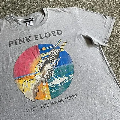 Buy Pink Floyd T Shirt Mens XL Wish You Were Here Grey Graphic Music Licensed 2017 • 29£