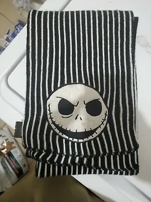 Buy VINTAGE Nightmare Before Christmas Jack Striped Scarf With Hand Insert • 32.40£