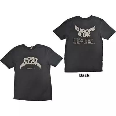 Buy Post Malone Unisex T-Shirt: Curved Logo 2023 Tour Dates (Back Print & Ex-Tour) O • 18.58£