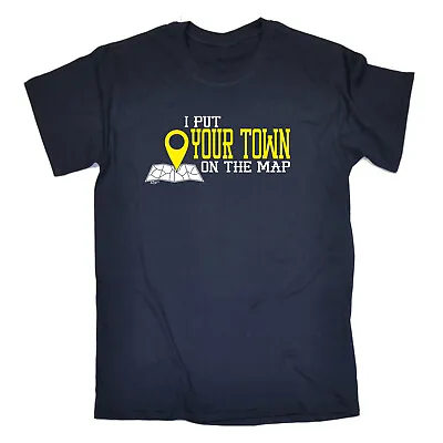 Buy Put On The Map Your Town - Mens Funny Novelty Top Gift T Shirt T-Shirt Tshirts • 9.95£