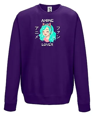 Buy Anime Sweater Anime Lover Girl Sweatshirt Jumper Gift All Sizes Adults & Kids • 12.99£