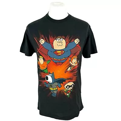 Buy Family Guy T Shirt Medium Black Tee Graphic Cartoon Delta Tag TV T Shirt • 22.50£
