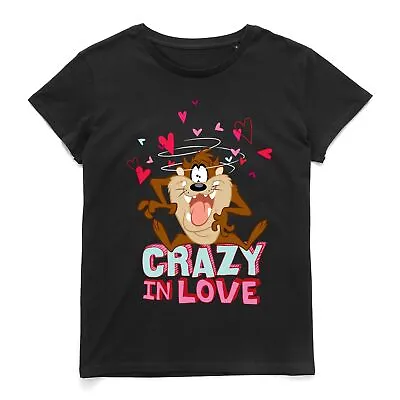 Buy Official Looney Tunes Crazy In Love Tasmanian Devil Women's T-Shirt • 10.79£