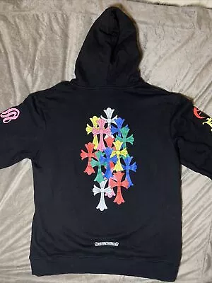 Buy Chrome Hearts Multi Color Cross Cemetery Mens Hoodie, Size L • 120£