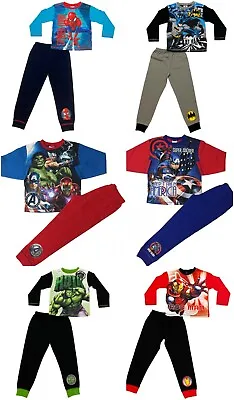 Buy Boys Marvel Pyjamas Hulk, Avengers, Batman Spider-Man  Superhero Sleepwear • 6.95£
