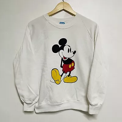 Buy Vintage 80s Single Stitch Mickey Mouse Disney Character Fashions Sweatshirt M • 30£