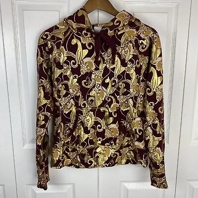 Buy Baby Phat Size L Y2K Hoodie Gold Sweatshirt Purple Pullover Cats Sweatshirt • 31.84£
