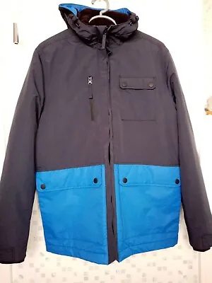 Buy NEW Brit Island Men's Padded Coat Size M  Windproof Navy Blue Parka Winter Coat • 22.99£