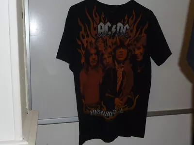 Buy Ac/dc- Highway To Hell (rare) Official T -shirt In L (liquid Blue) Uk Freepost • 29.99£