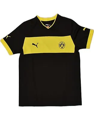 Buy PUMA Boys BVB Dortmund Graphic T-Shirt Top 11-12 Years Black Colourblock AR60 • 9.15£