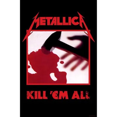 Buy METALLICA Kill Em All TEXTILE POSTER Official Merch PREMIUM Fabric FLAG • 14.99£