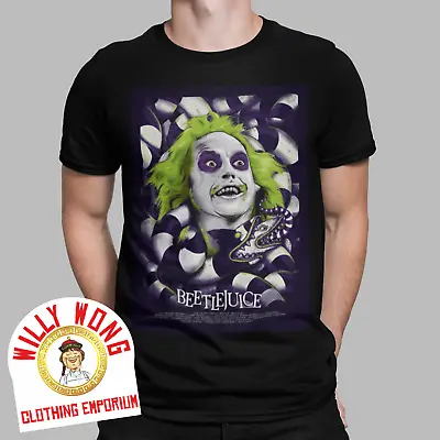 Buy Beetlejuice T-Shirt 80s Comedy Retro Movie Tee Classic Vintage Gift Film Poster • 11.36£