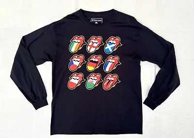 Buy Rolling Stones T-Shirt 2017 Europe Tour No Filter Long Sleeves Black SIZE L • 12.10£
