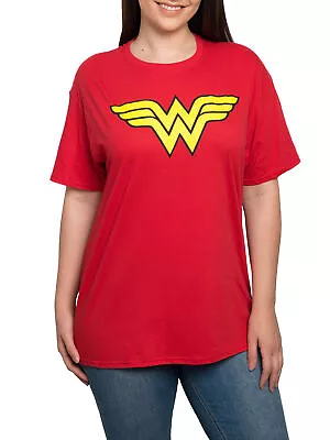 Buy Wonder Woman T-Shirt Costume Tee DC Comics Women's Plus Size Red • 23.67£