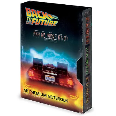 Buy Back To The Future Vhs Premium A5 Bound Notebook 100% Official Quality Merch • 11.95£