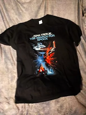 Buy Star Trek Motion Picture Black Search For Spock T-shirt Size Xl • 8£