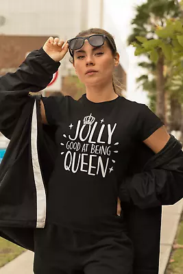 Buy Queen's Platinum Jubilee Jolly Good Queen T-shirt - Elizabeth Majesty 2022 Gift • 7.99£