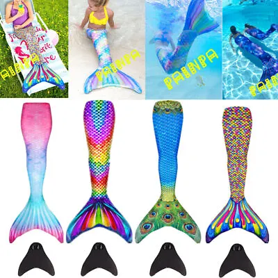Buy Mermaid Tail Adult Swimsuit Parent-Child Kid Women Swimsuit Clothing Swimwear UK • 20.01£