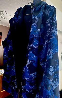 Buy Men’s Blue Camoflage Neoprene Hooded Jacket By Mountain Warehouse XL • 25£
