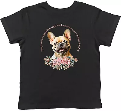 Buy French Bulldog Kids T-Shirt Pet Dog Lover Guardian Angel Childrens Boy Girl Gift • 5.99£