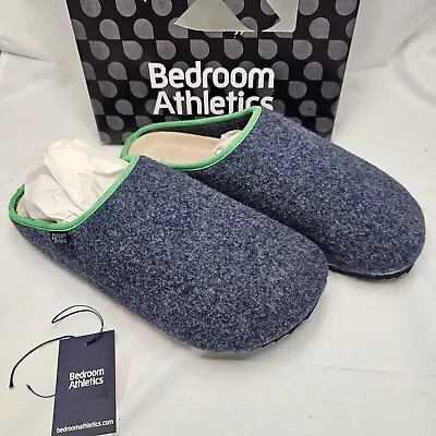 Buy Men's Bedroom Athletics Brody Felt Slipper Clog Mule Navy Marl UK 11 New In Box  • 22£