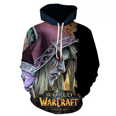 Buy 14 Style 3d Digital Printing World Of Warcraft Hooded Sweatshirt Jacket Coat • 20.99£