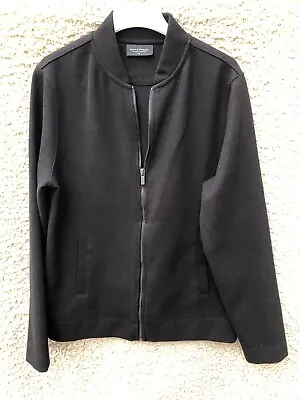 Buy Bruun & Stengade Men's Black Casual Full Zip Jacket Front Pockets Size Medium • 4.95£