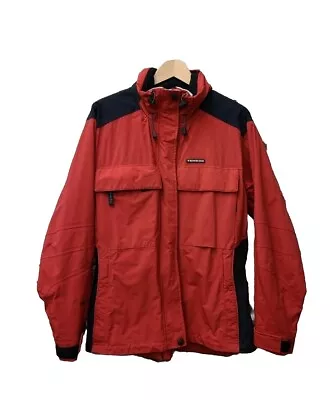 Buy Men’s Tenson Jacket MPC Windproof Waterproof Breathable Size 40 Red Black  • 19.99£