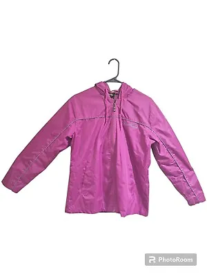 Buy Women's Prarie Mountain Pink Yellowstone Windbreaker Size M Embroidered Hood... • 14.17£