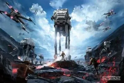 Buy Impact Merch. Poster: Star Wars Hoth Battle - War Zone 610mm X 915mm #294 • 2.05£