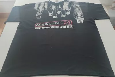 Buy Carling Live 24 Staff T-shirt Large Kaiser Chiefs Ian Brown Razorlight Not Worn • 19.99£