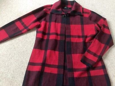 Buy Ladies Red Black Check Jacket. Size 12-14 • 14.90£