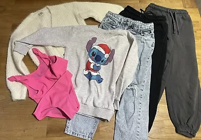 Buy Girls Clothes Bundle 8-9 Years Jeans Incl Disney Stitch M&S Next • 8£