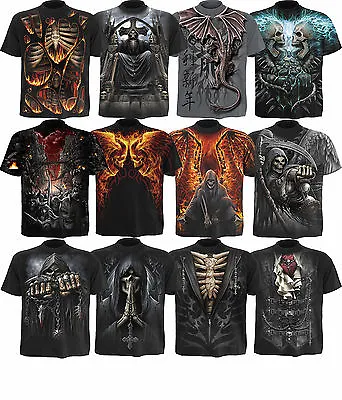 Buy Spiral Direct Skull/Dragon/Reaper/Rock/Metal/Biker/Skeleton/Goth/T Shirt/Top/Tee • 34.99£