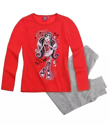 Buy Kids Girls Frozen Monster  High Long Sleeves Pyjamas Sleeping Nigh Twear Cotton • 6.99£
