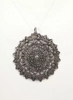 Buy MY ESTATE JEWELRY Antique 800 Solid Silver Large Pendant *Very Unique  • 24.32£