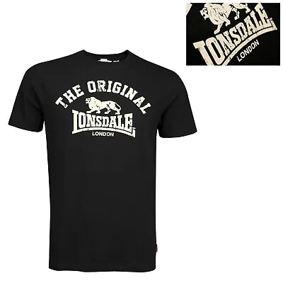 Buy Lonsdale T-Shirt Black Classic Logo The Original Lion • 24.90£
