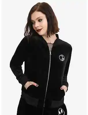 Buy The Nightmare Before Christmas Pumpkin King Girls Velour Jacket (Select Size) • 27.82£