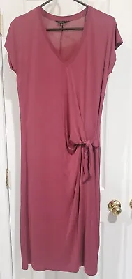 Buy Ladies Lucky Brand Los Angeles Wine Colored Wrap Dress Size Medium  • 18.27£