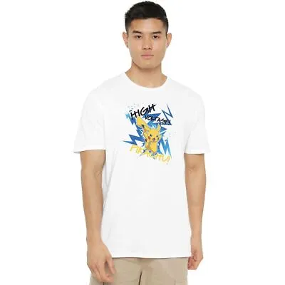 Buy Pokemon Mens T-Shirt Pikachu Top Tee S-2XL Official • 13.99£