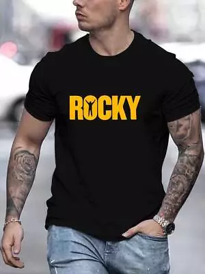 Buy T-shirt Rocky Mountains Mens Short Sleeve Breathable Cool Round Neck Rock Tshirt • 9.57£