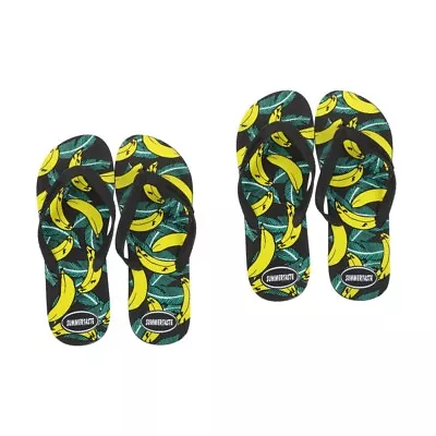 Buy  2 Pairs Summer Slipper For Men Cool Summer Sandals Home Slippers Beach Sandals • 20.29£