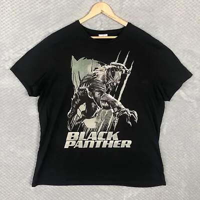 Buy Marvel BLACK PANTHER T Shirt Mens Civil War Graphic Black 2XL XXL • 8.95£