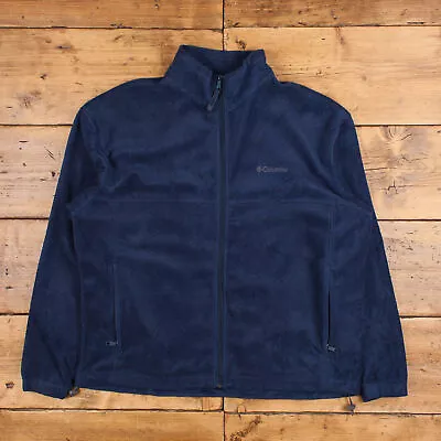 Buy Vintage Columbia Fleece Jacket 2XL Gorpcore Full Zip Blue Outdoor Hiking • 22.67£